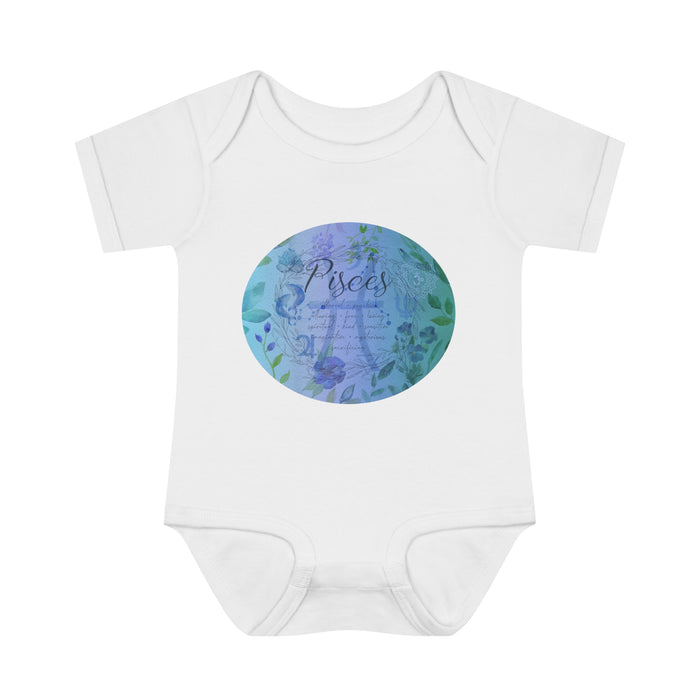 Pisces Infant Baby Rib Bodysuit