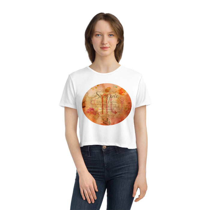 Scorpio Women's Flowy Cropped Tee