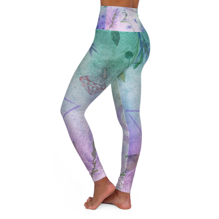 Cancer High Waisted Yoga Leggings (AOP)