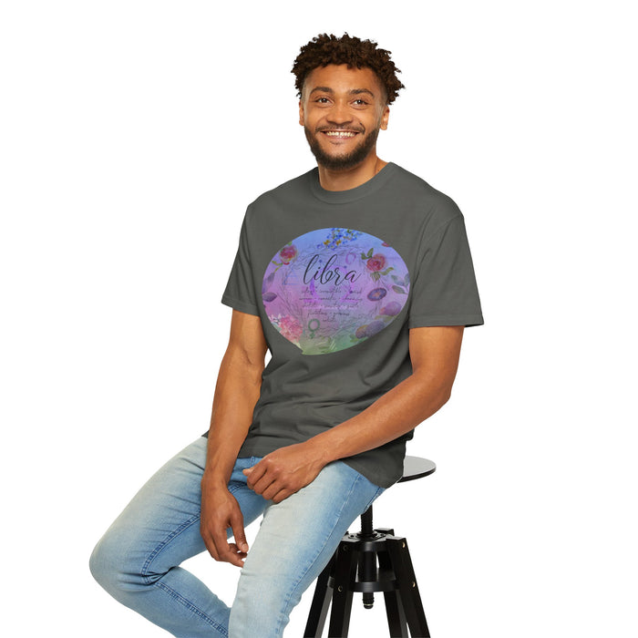 Libra Unisex Garment-Dyed T-shirt