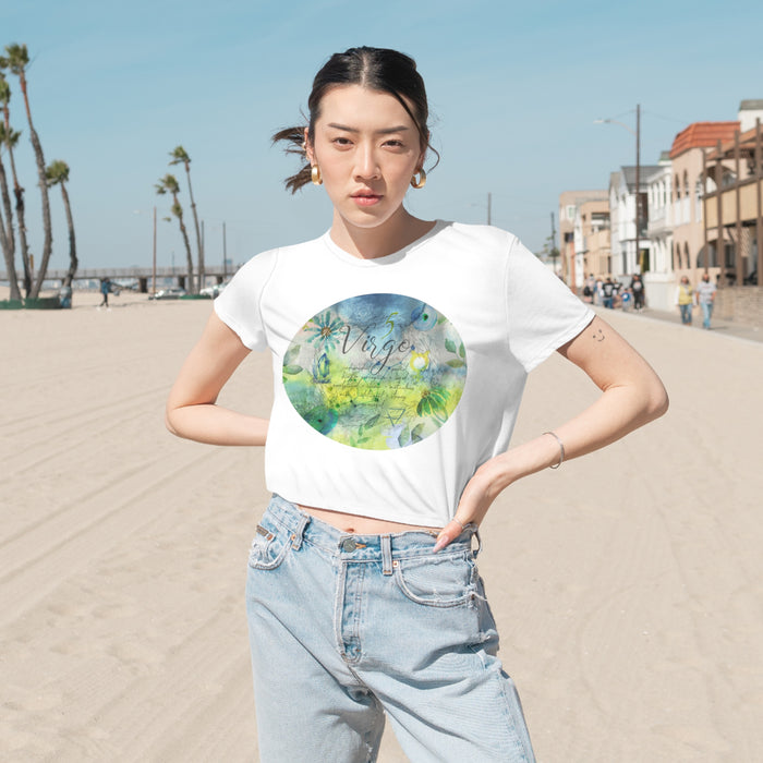Virgo Women's Flowy Cropped Tee