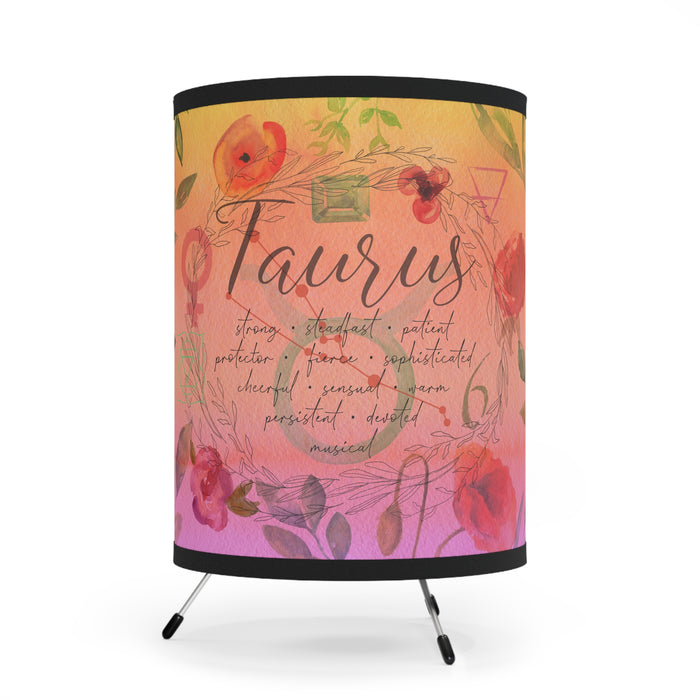 Taurus Tripod Lamp with High-Res Printed Shade, US\CA plug