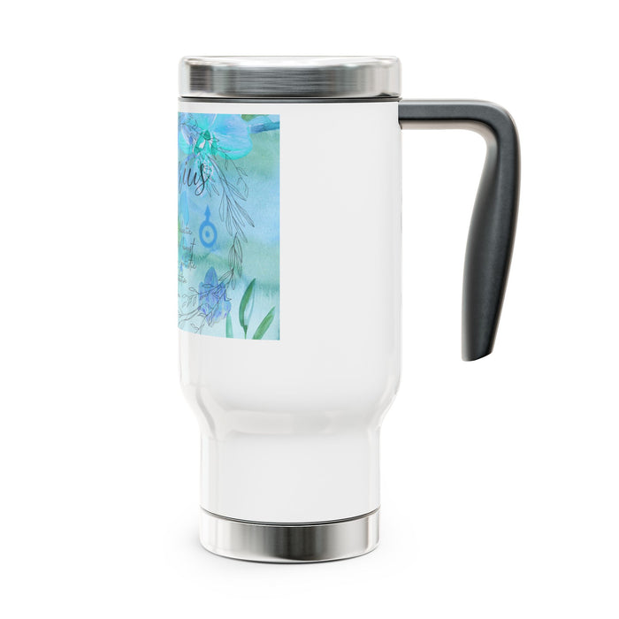 Aquarius Stainless Steel Travel Mug with Handle, 14oz