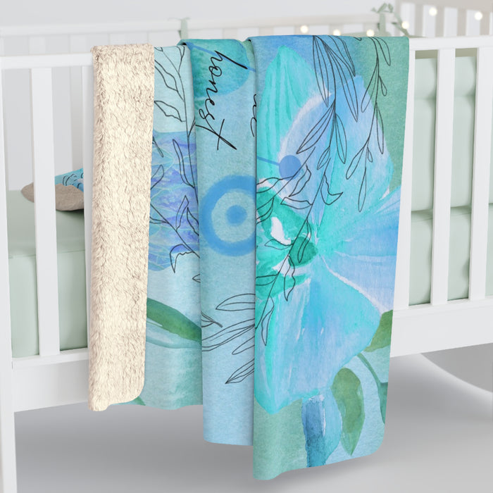 Aquarius Sherpa Fleece Blanket