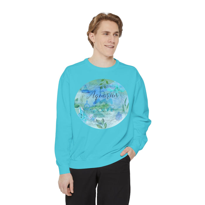 Aquarius Unisex Garment-Dyed Sweatshirt