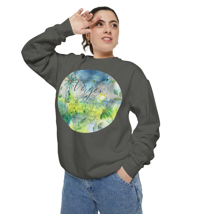 Virgo Unisex Garment-Dyed Sweatshirt
