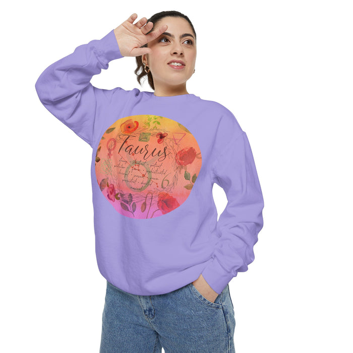 Taurus Unisex Garment-Dyed Sweatshirt