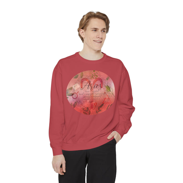 Aries Unisex Garment-Dyed Sweatshirt