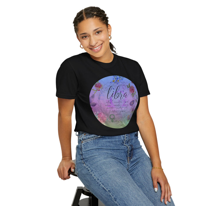 Libra Unisex Garment-Dyed T-shirt
