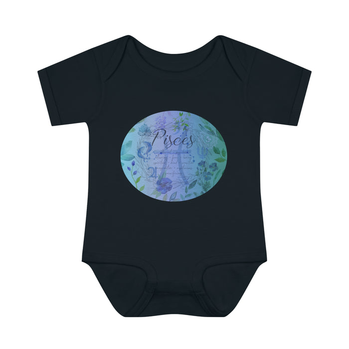 Pisces Infant Baby Rib Bodysuit