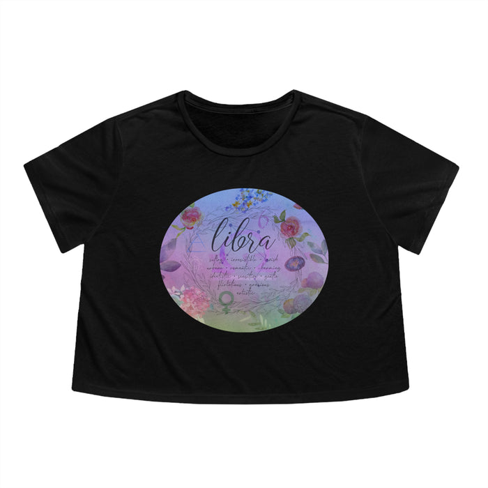 Libra Women's Flowy Cropped Tee