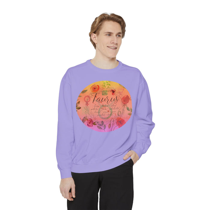 Taurus Unisex Garment-Dyed Sweatshirt