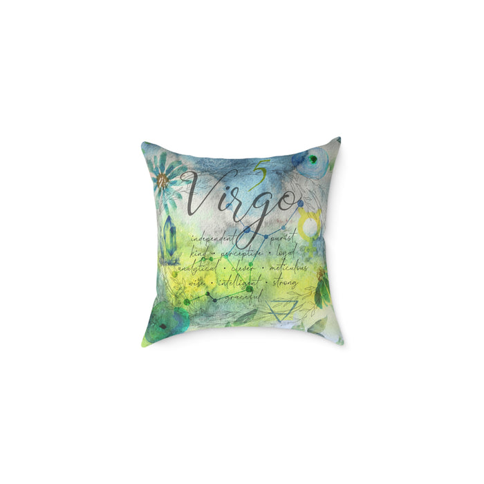 Virgo Square Poly Canvas Pillow