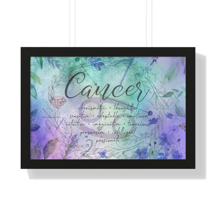Cancer Framed Horizontal Poster