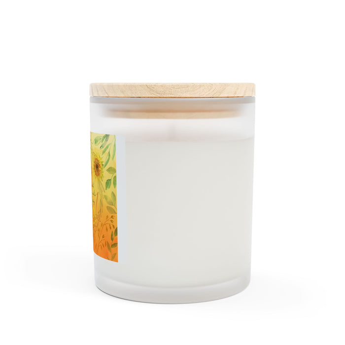 Leo Frosted Glass Candle, 11oz