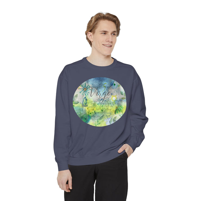 Virgo Unisex Garment-Dyed Sweatshirt