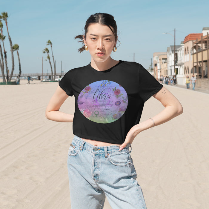 Libra Women's Flowy Cropped Tee