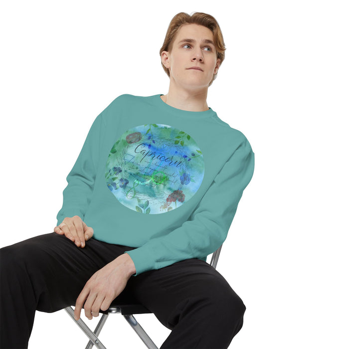 Capricorn Unisex Garment-Dyed Sweatshirt