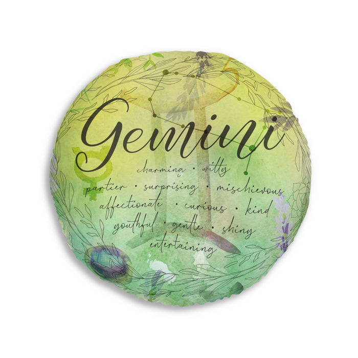 Gemini Tufted Floor Pillow, Round