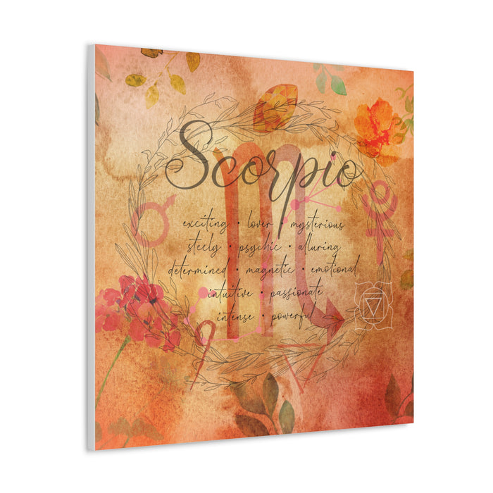 Scorpio Canvas Gallery Wraps