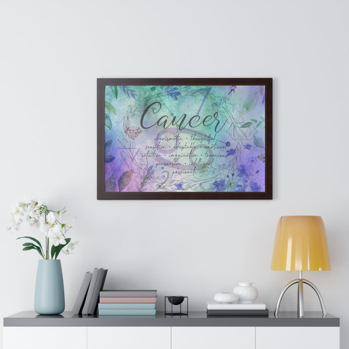 Cancer Framed Horizontal Poster