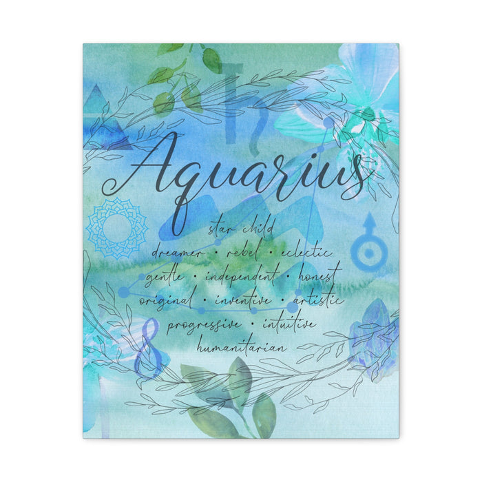 Aquarius Canvas Gallery Wraps