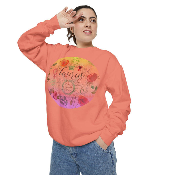 Taurus Unisex Garment-Dyed Sweatshirt