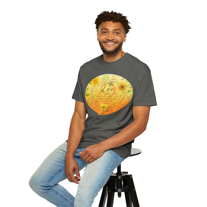 Leo Unisex Garment-Dyed T-shirt