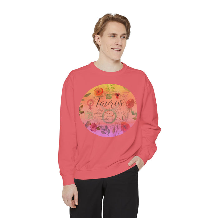 Taurus Unisex Garment-Dyed Sweatshirt
