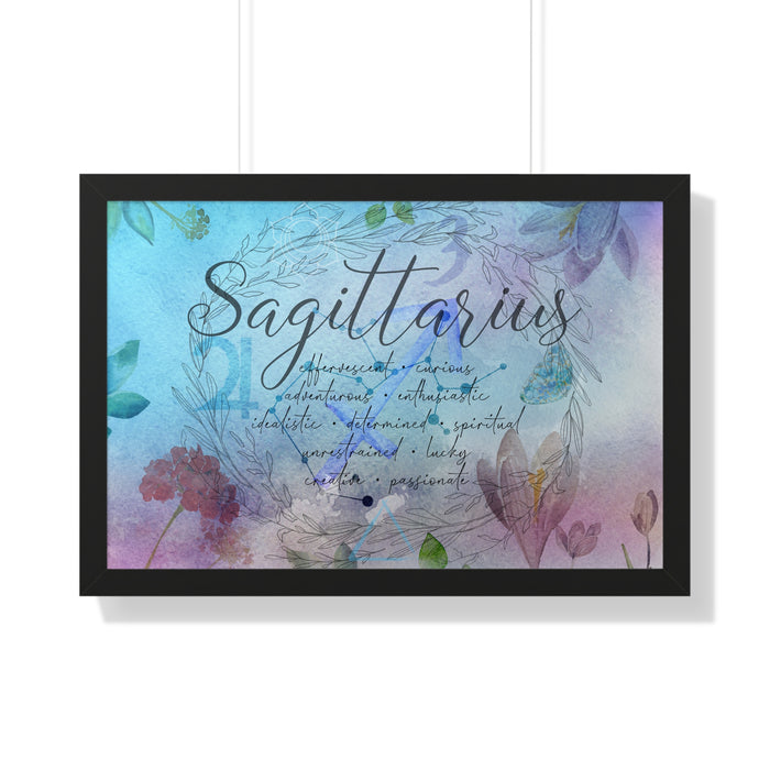 Sagittarius Framed Horizontal Poster