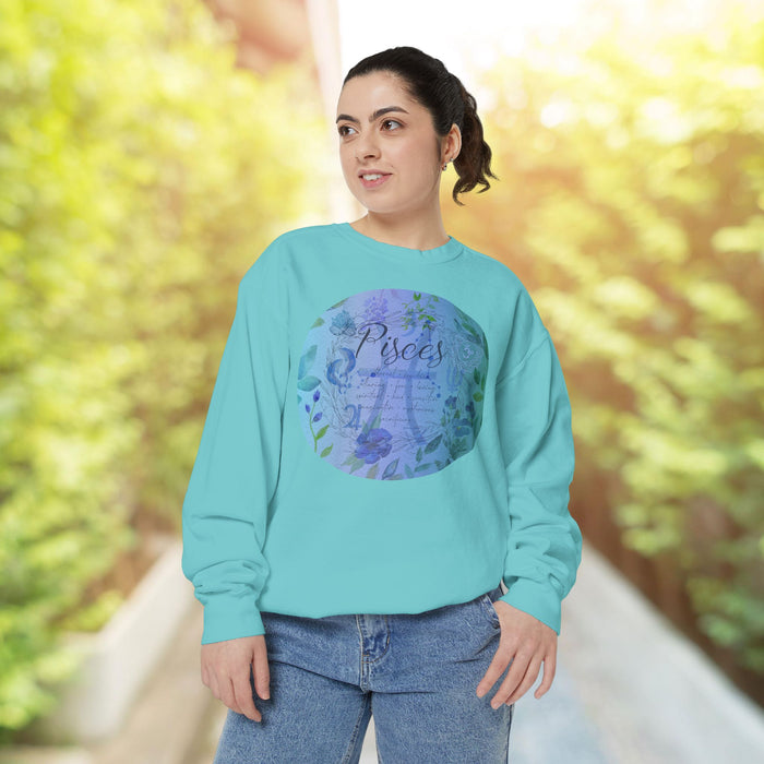Pisces Unisex Garment-Dyed Sweatshirt