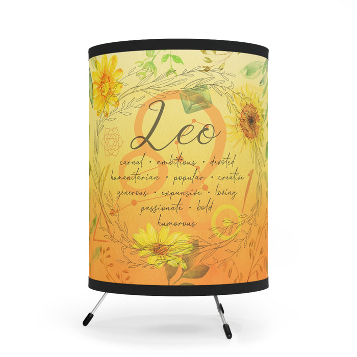 Leo Tripod Lamp with High-Res Printed Shade, US\CA plug