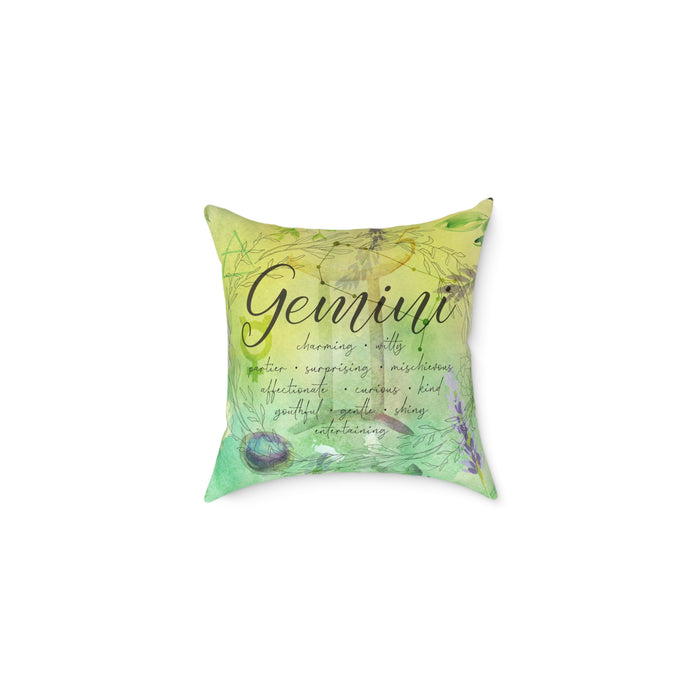 Gemini Square Poly Canvas Pillow