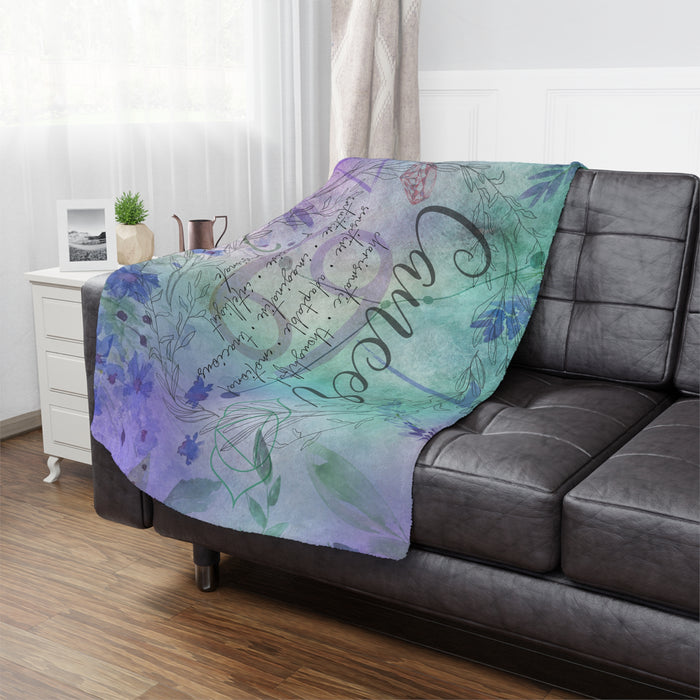 Cancer Microfiber Blanket