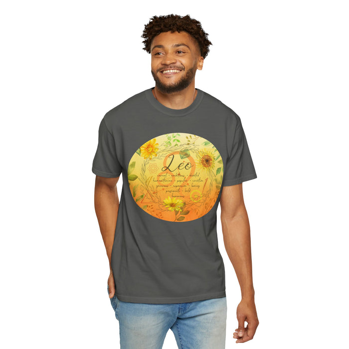 Leo Unisex Garment-Dyed T-shirt