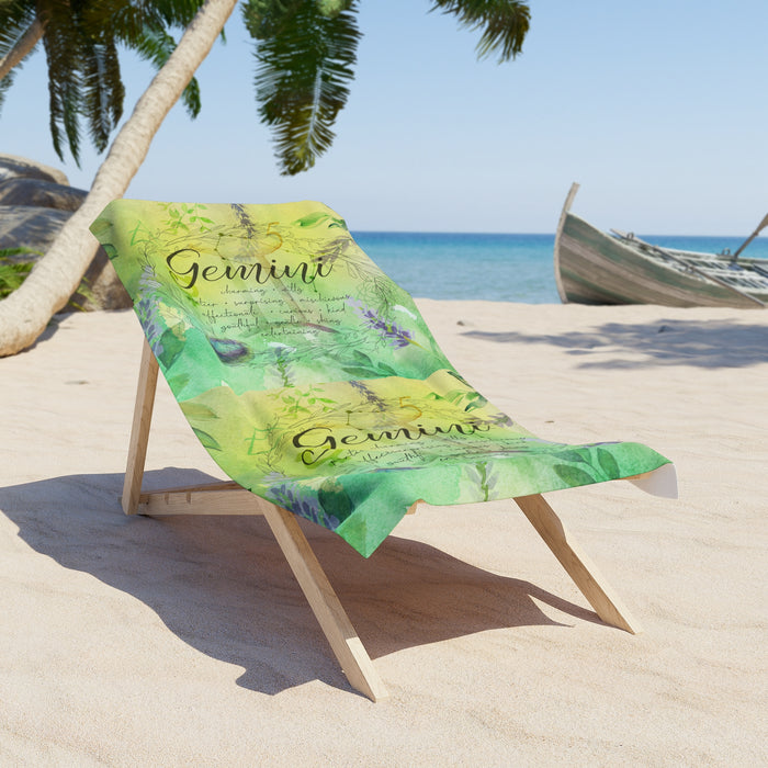 Gemini Beach Towel