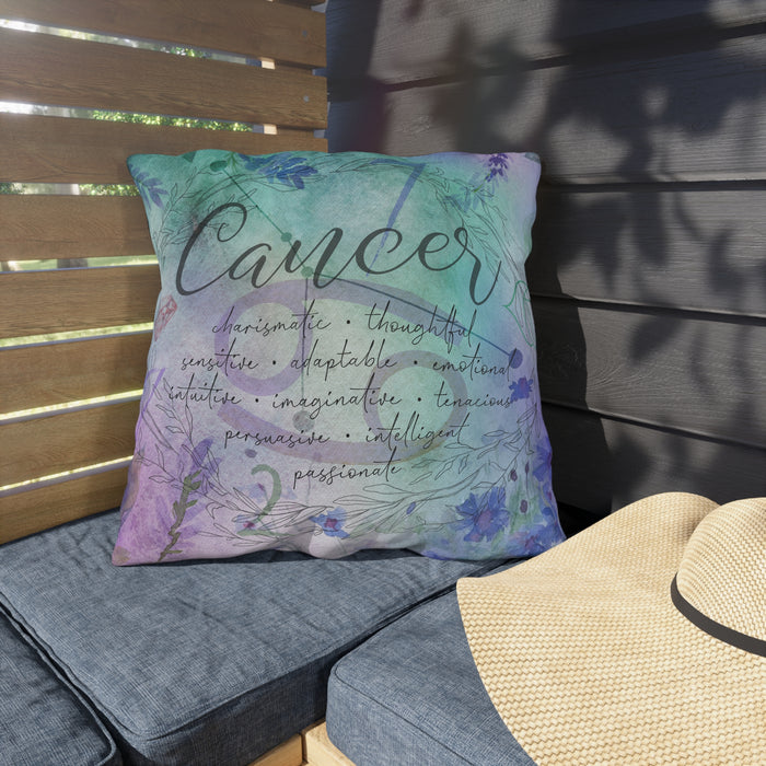 Cancer Outdoor Pillows