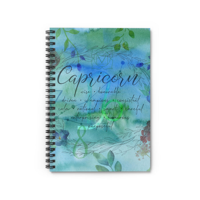 Capricorn Spiral Notebook - Ruled Line