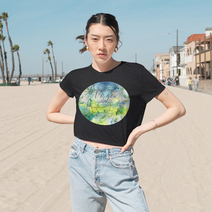 Virgo Women's Flowy Cropped Tee