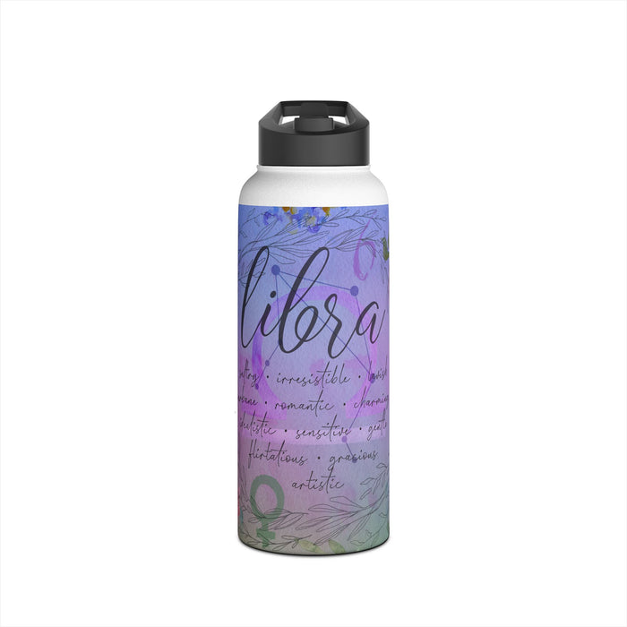 Libra Stainless Steel Water Bottle, Standard Lid