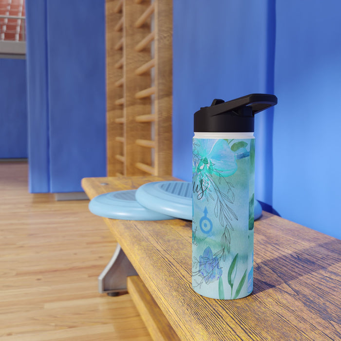 Aquarius Stainless Steel Water Bottle, Standard Lid