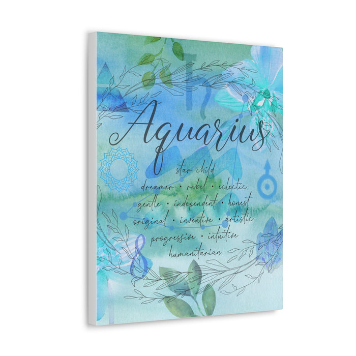 Aquarius Canvas Gallery Wraps