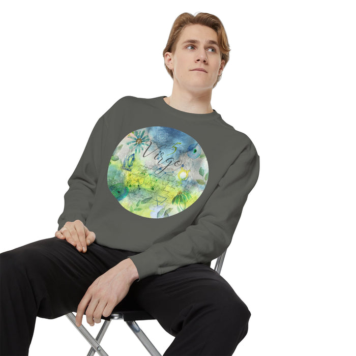 Virgo Unisex Garment-Dyed Sweatshirt