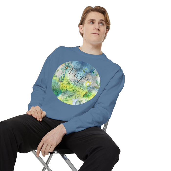 Virgo Unisex Garment-Dyed Sweatshirt