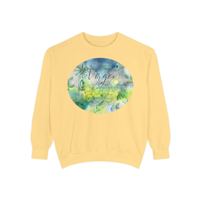 Virgo Unisex Garment-Dyed Sweatshirt