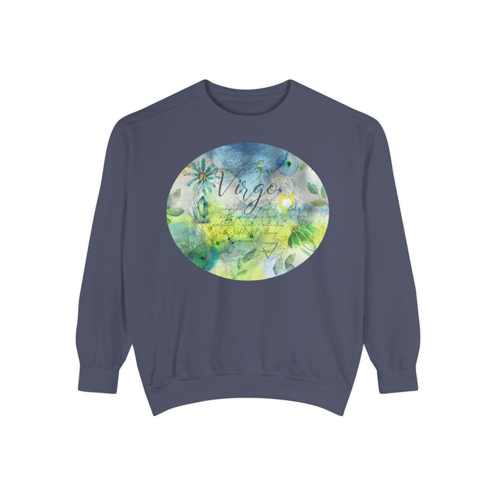 Virgo Unisex Garment-Dyed Sweatshirt