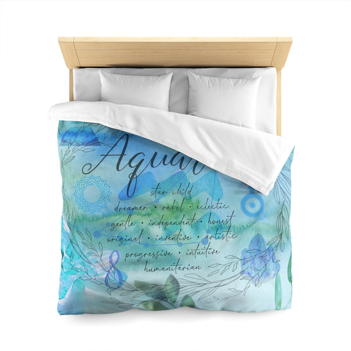 Aquarius Microfiber Duvet Cover