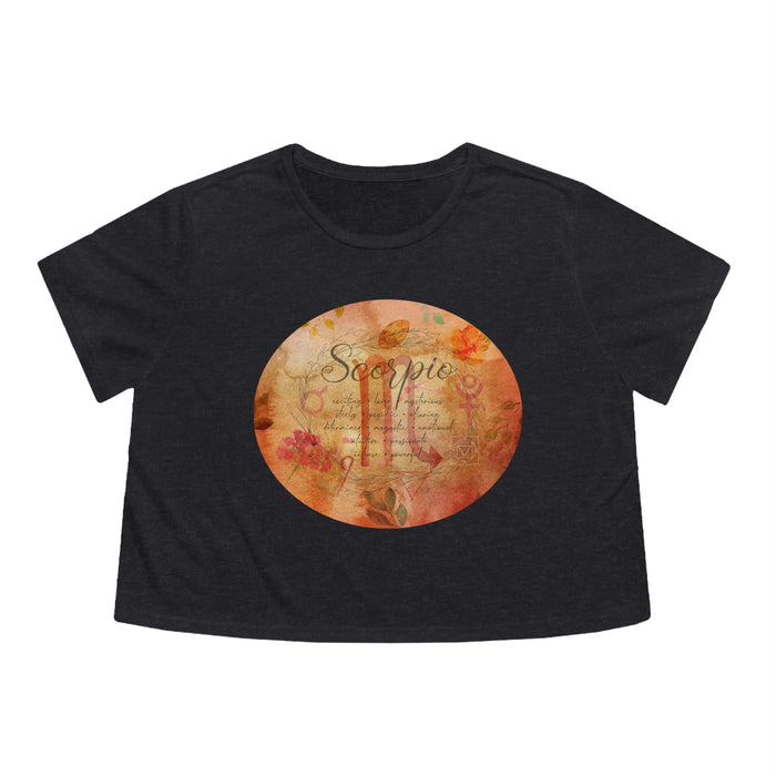Scorpio Women's Flowy Cropped Tee
