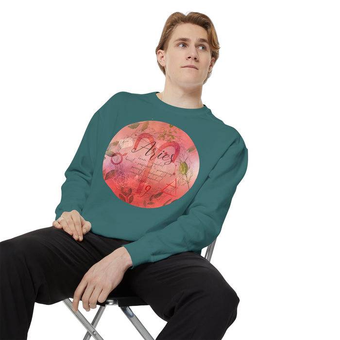 Aries Unisex Garment-Dyed Sweatshirt