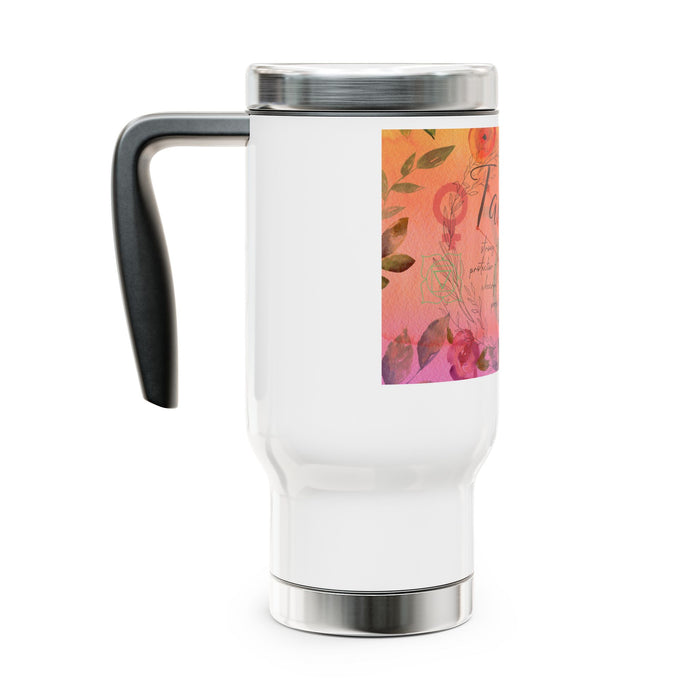 Taurus Stainless Steel Travel Mug with Handle, 14oz